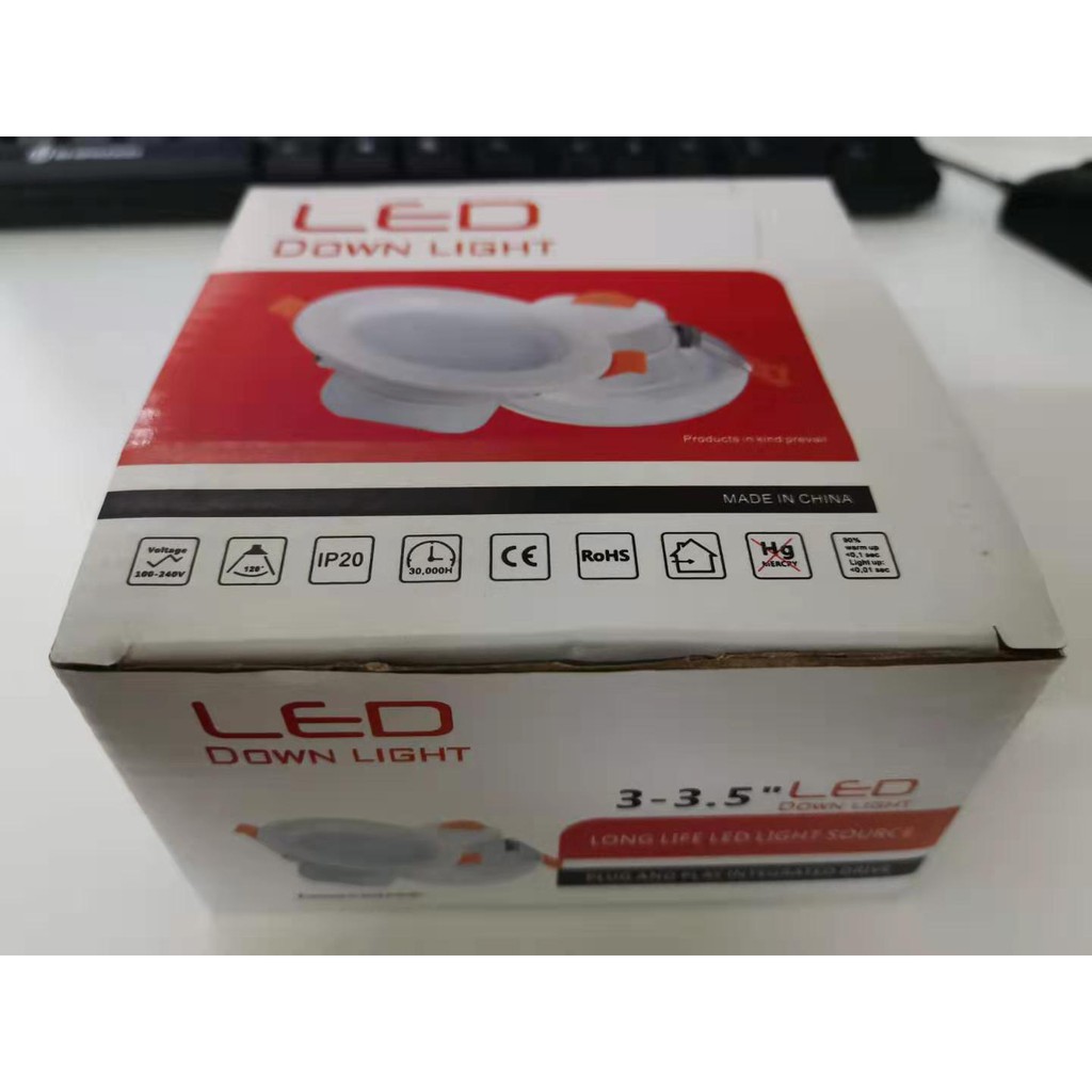 Bóng đèn led âm trần downlight 7w 6500k