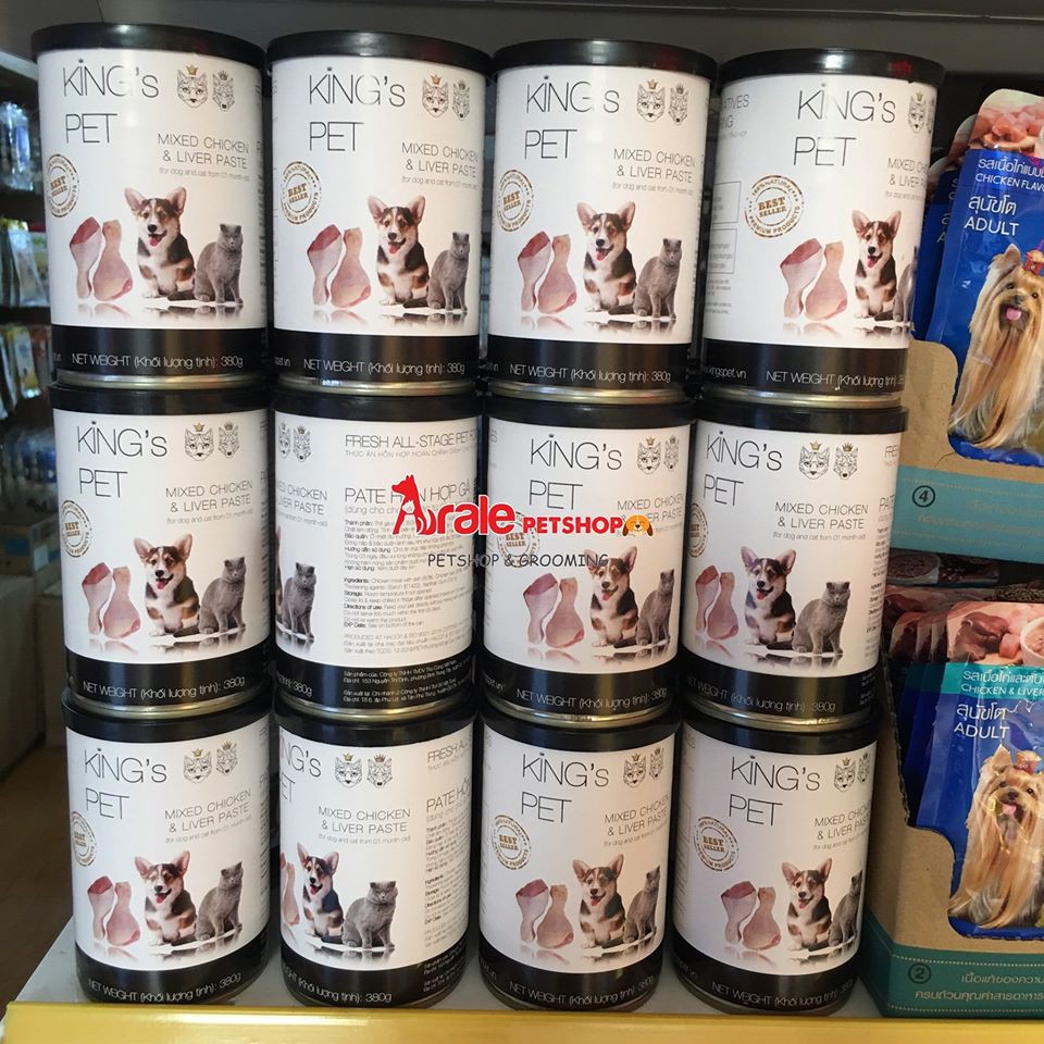 PATE KING'S PET CHO CHÓ MÈO 380G