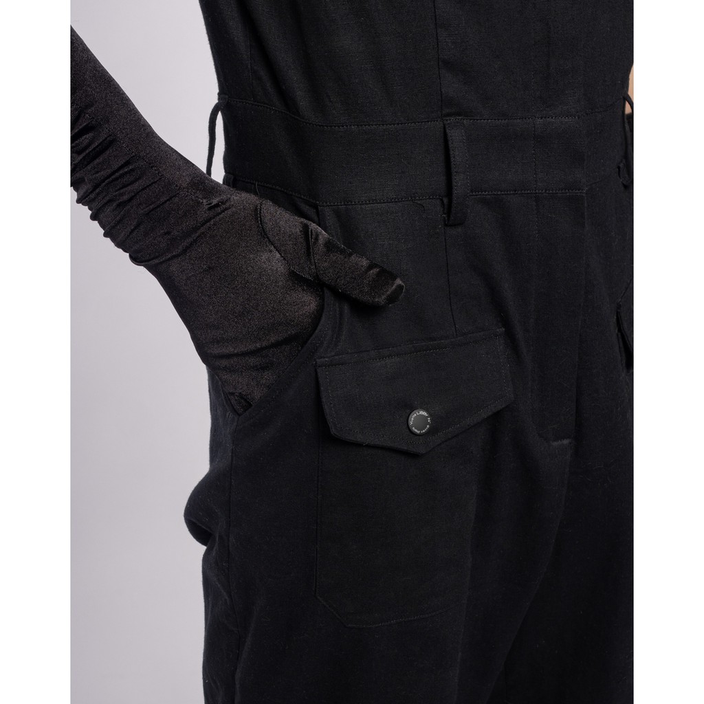 [Mã LT200 giảm 200K đơn 699K] Jumpsuit Yvette Libby N'guyen Paris, Wright Flyer, Nữ, Màu Đen
