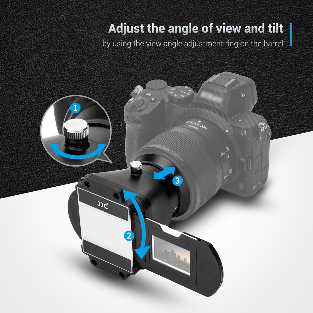Bộ chuyển đổi số hóa JJC ES-2 phim âm bản 35mm sang ảnh kỹ thuật số cho ống kính cận cảnh