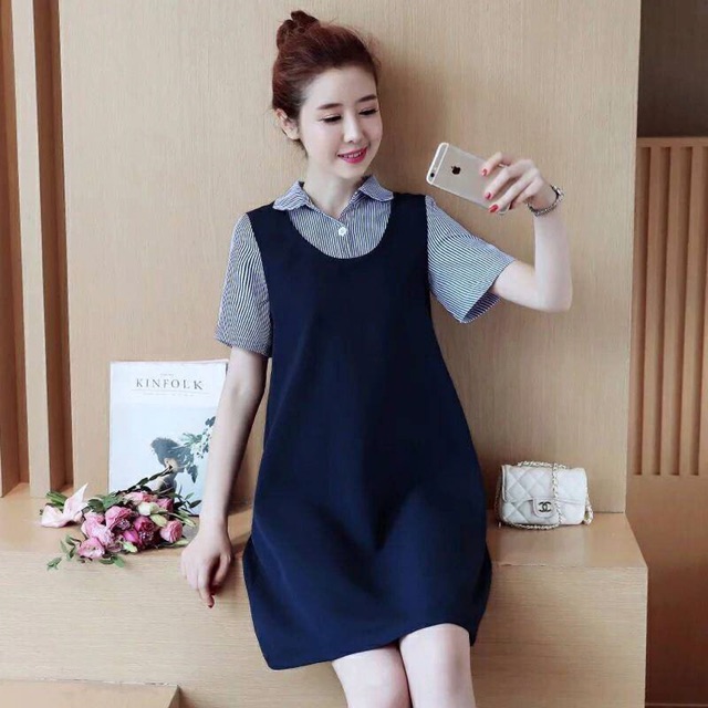 A Đầm Bầu Cổ Đức Chất Liệu Lụa Tằm Siêu Đẹp | BigBuy360 - bigbuy360.vn