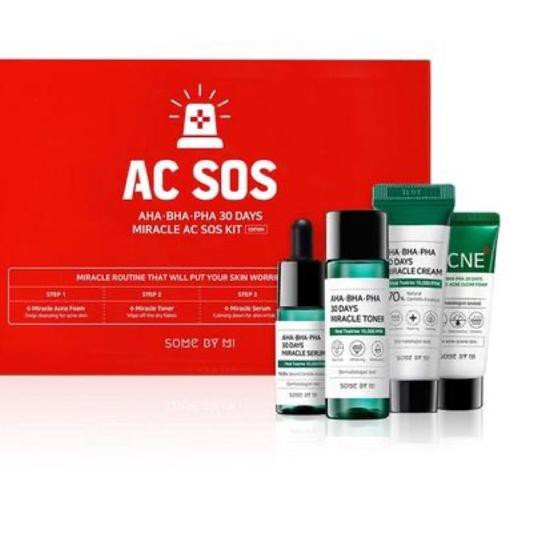 2.2 Some By Mi Aha-Bha-Pha 30days Miracle Ac Sos Kit 4 Items,...