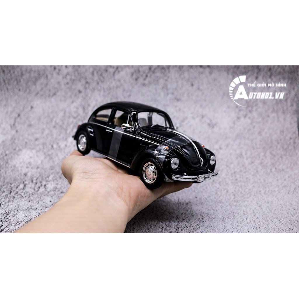 MÔ HÌNH XE VOLKSWAGEN BEETLE CLASSIC BLACK 1:24 WELLY 1533