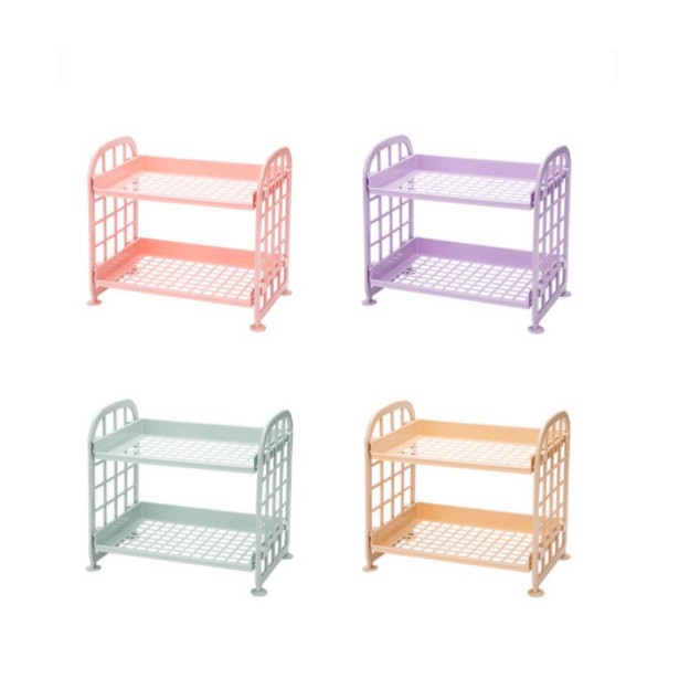 KỆ NHỰA 2 TẦNG ĐỰNG ĐỒ VĂN PHÒNG, NHÀ BẾP, PHÒNG TẮM 21.5 X 20CM (MÃ HC 2021) | BigBuy360 - bigbuy360.vn