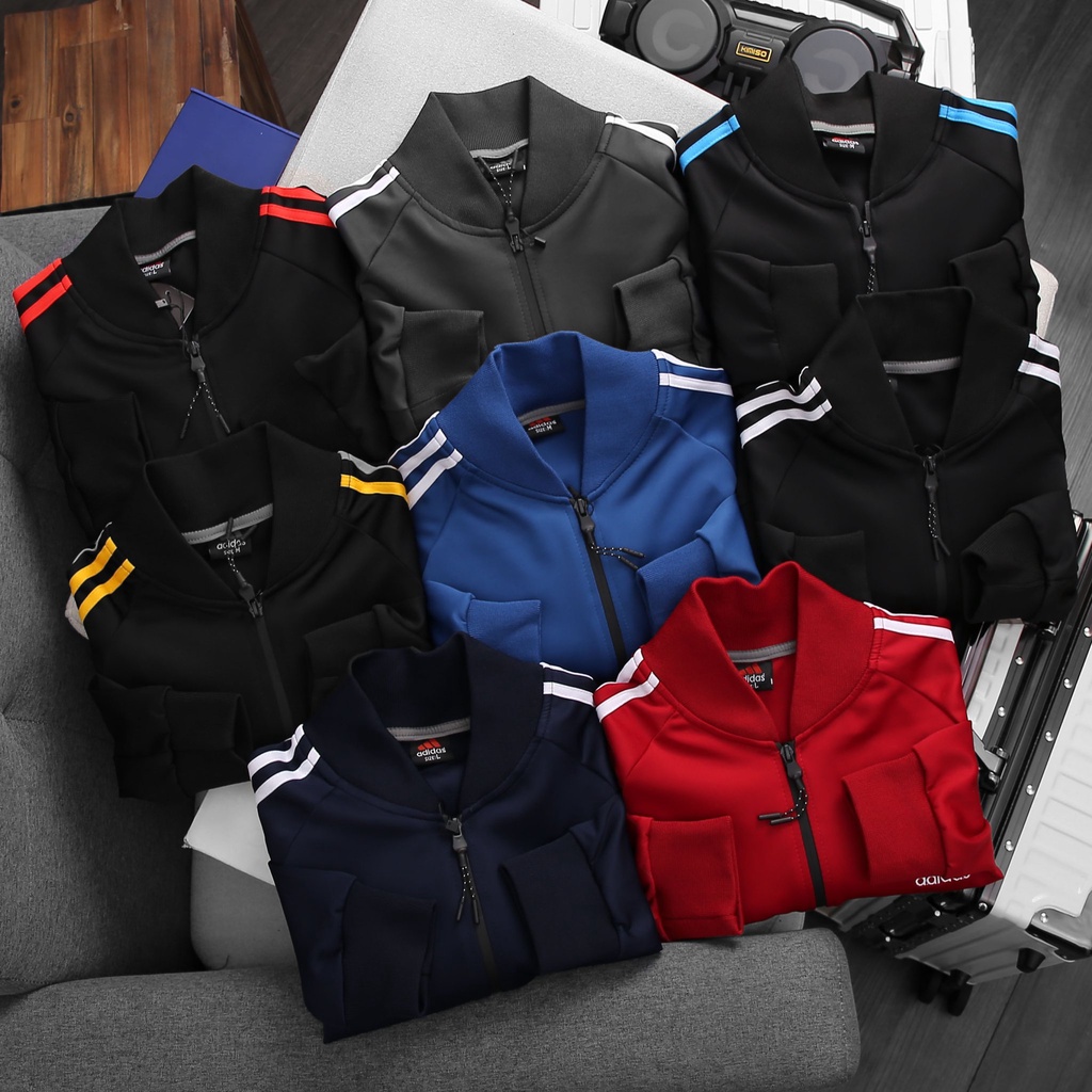 Áo bomber nam nữ, áo khoác thể thao vải poly 2 da cao cấp , dây kéo chống thấm cực kì đẹp