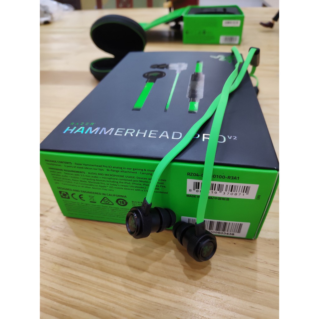 Tai nghe Razer Hammerhead Pro V2  Mới 100% Fullbox hàng chất lượng