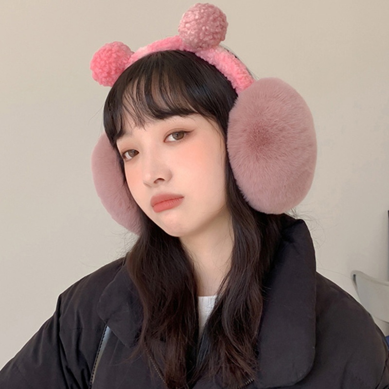 Chụp Tai Nhồi Bông Giữ Ấm Mùa Đông Sáng Tạo Cho Nữ