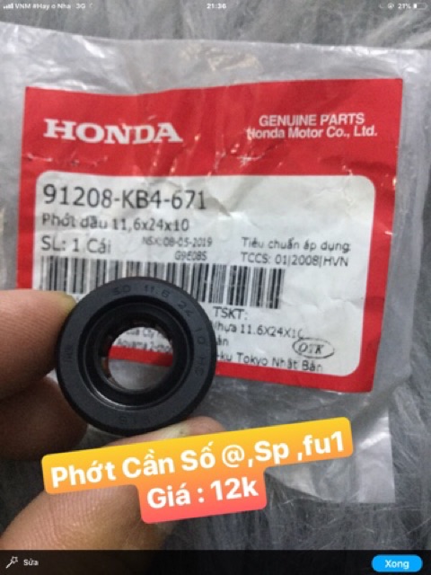 Phớt xe Anpha , Sp , Fu1