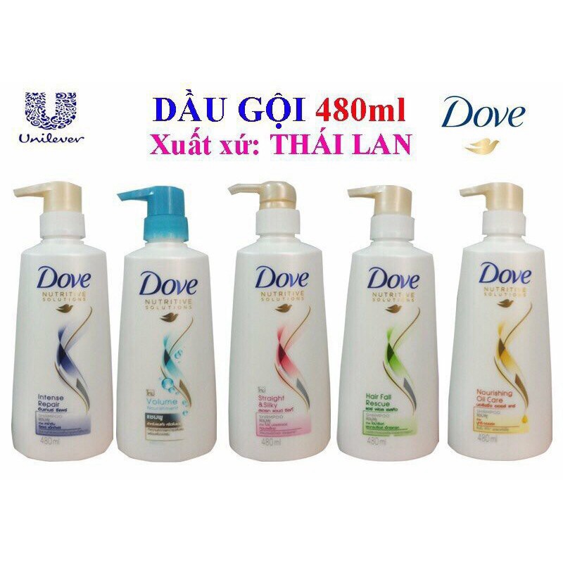 Dầu Gội Dove Thái Lan 480ml