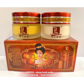 Bộ kem dưỡng da nám cô tiên đỏ Lulanjina Teixiao quaban Wanshuang ngày đêm - HX010