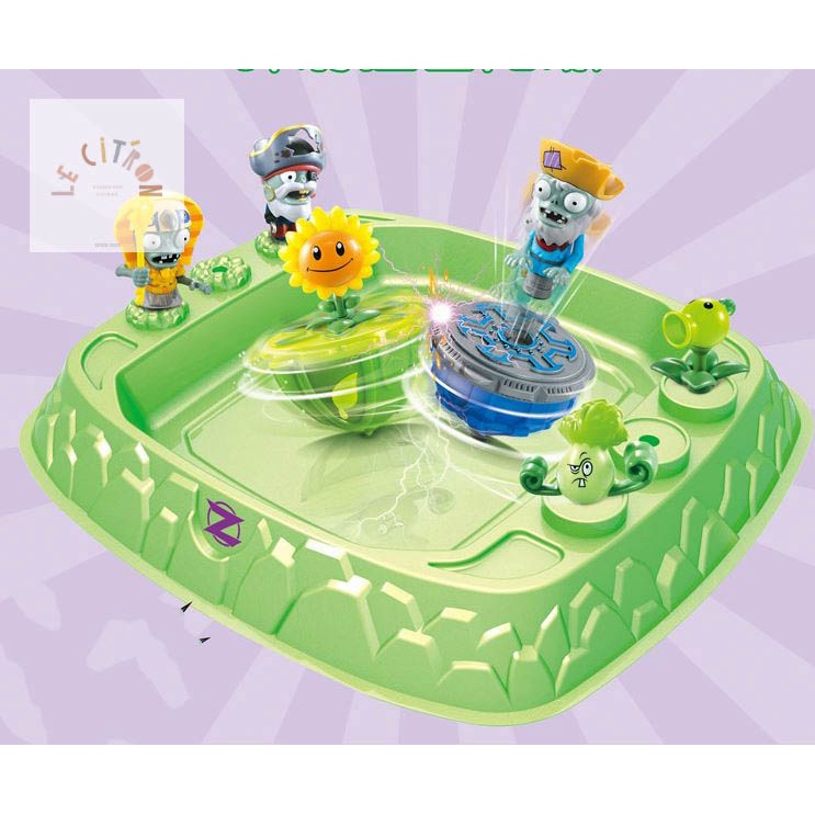 Bộ đồ chơi Con quay Plant vs Zombie chiến đấu cho bé