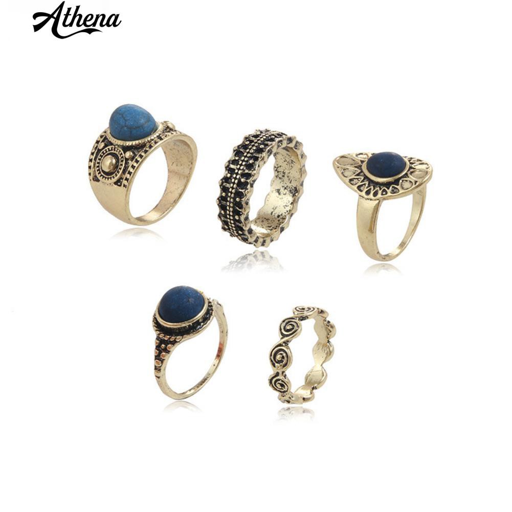 5 Nhẫn Khớp Ngón Tay Phong Cách Bohemian Thời Trang Cho Nữ