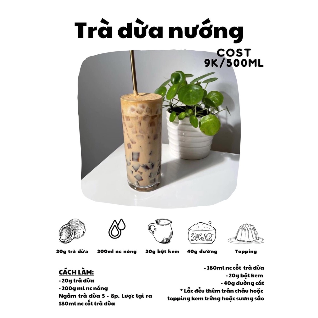 TRÀ DỪA NƯỚNG