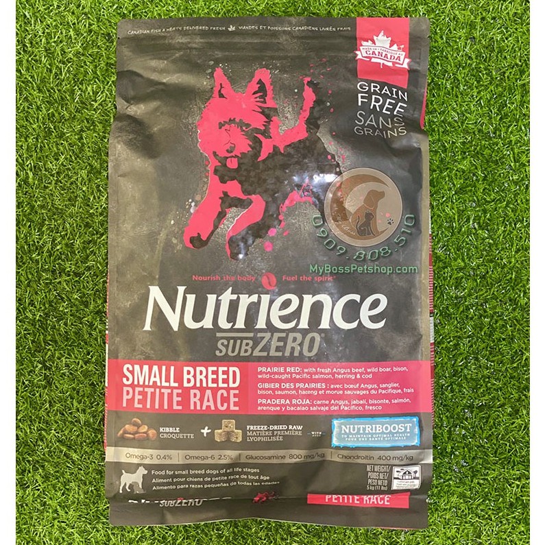 Thức ăn Hạt cao cấp cho chó mọi lứa tuổi - NUTRIENCE Subzero Dog vị Bò &amp; Cá Hồi 5kg