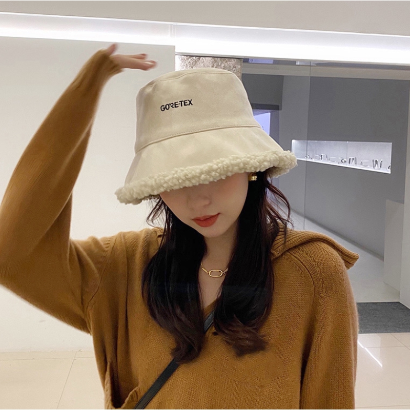 Nón Tai Bèo Giả Lông Cừu Hai Mặt Thời Trang Nhật Hàn Dễ Phối Đồ Cho Nữ