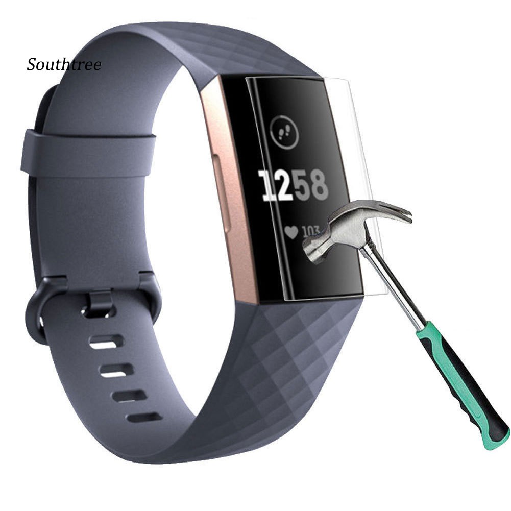 (Hàng Có Sẵn) Miếng Dán Màn Hình Chống Cháy Nổ Cho Fitbit Charge 3