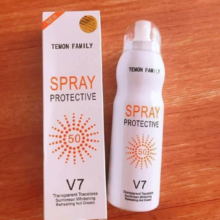 Xịt chống nắng trang điểm Hàn Quốc SPRAY PROTECTIVE V7