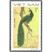 Tem sưu tập MS 354 Tem CTO Việt Nam Chim lông đẹp 1979.