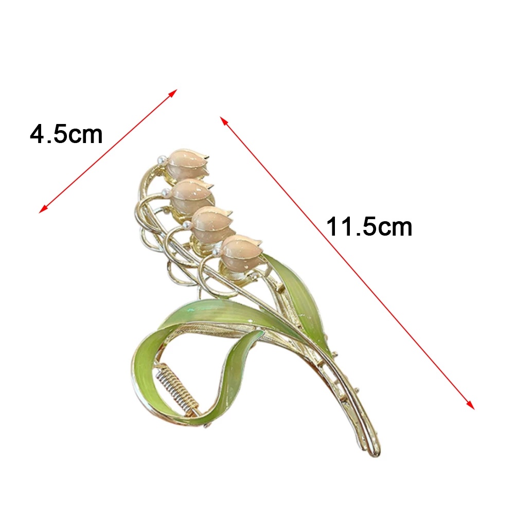 Kẹp Tóc Kim Loại Hình Hoa Lily Thời Trang Cho Nữ