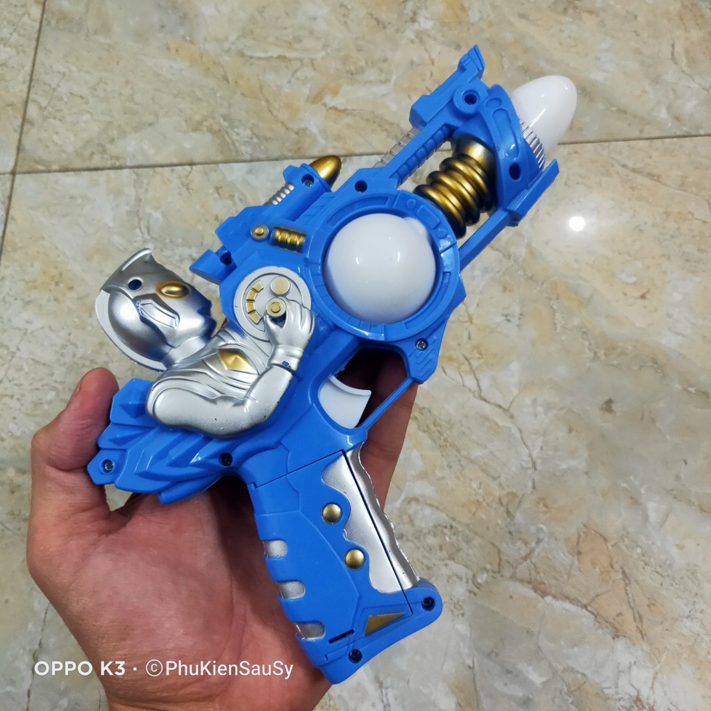 Đồ chơi Sung xanh hình Siêu nhân Ngắm có Âm thanh phát sáng