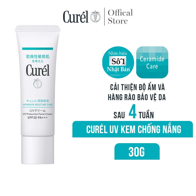 Kem Chống Nắng Curel UV Protection Face Cream SPF 30 PA++ 30g