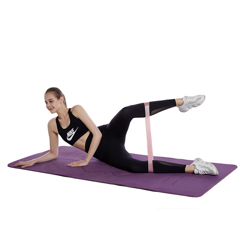 Dây kháng lực tập gym/ yoga mức 5 bằng cao su silicone co giãn chắc chắn nhỏ gọn nhiều màu sắc