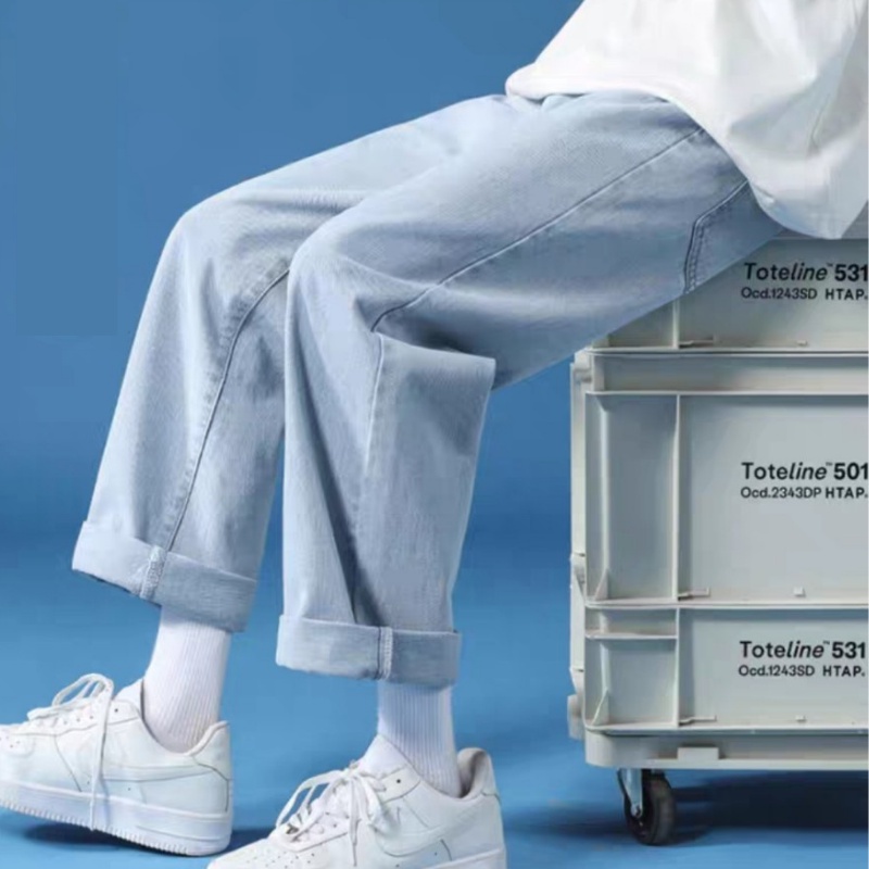 Quần jean nam xám ống suông rộng SR01, Quần bò nam ống xuông dáng baggy chất bò cao cấp dáng style Hàn Quốc 2023 | BigBuy360 - bigbuy360.vn