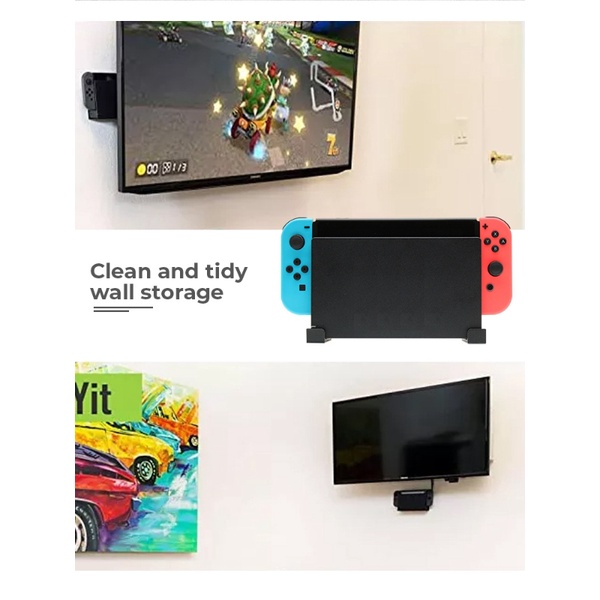 Giá Đỡ Trưng Bày Gắn Tường Tiết Kiệm Không Gian Kèm Ốc Vít Cho Switch