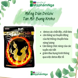 Miếng Dán Detox Tan Mỡ Bụng Kroko Thái Lan