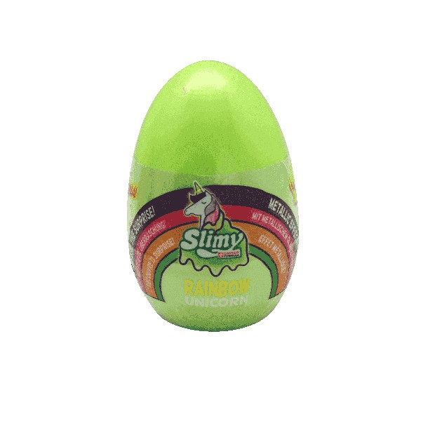 Chất nhờn ma quái Slime - Trứng kỳ lân ánh kim-xanh lá SLIMY 33909/GRE