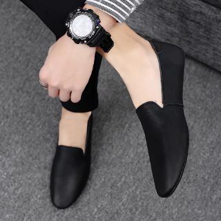 Giày lười bằng da thật 1 lớp mới