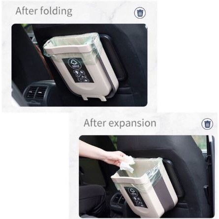 Thùng Rác Gấp Gọn Treo Xe Hơi, Nhà Bếp Thông Minh