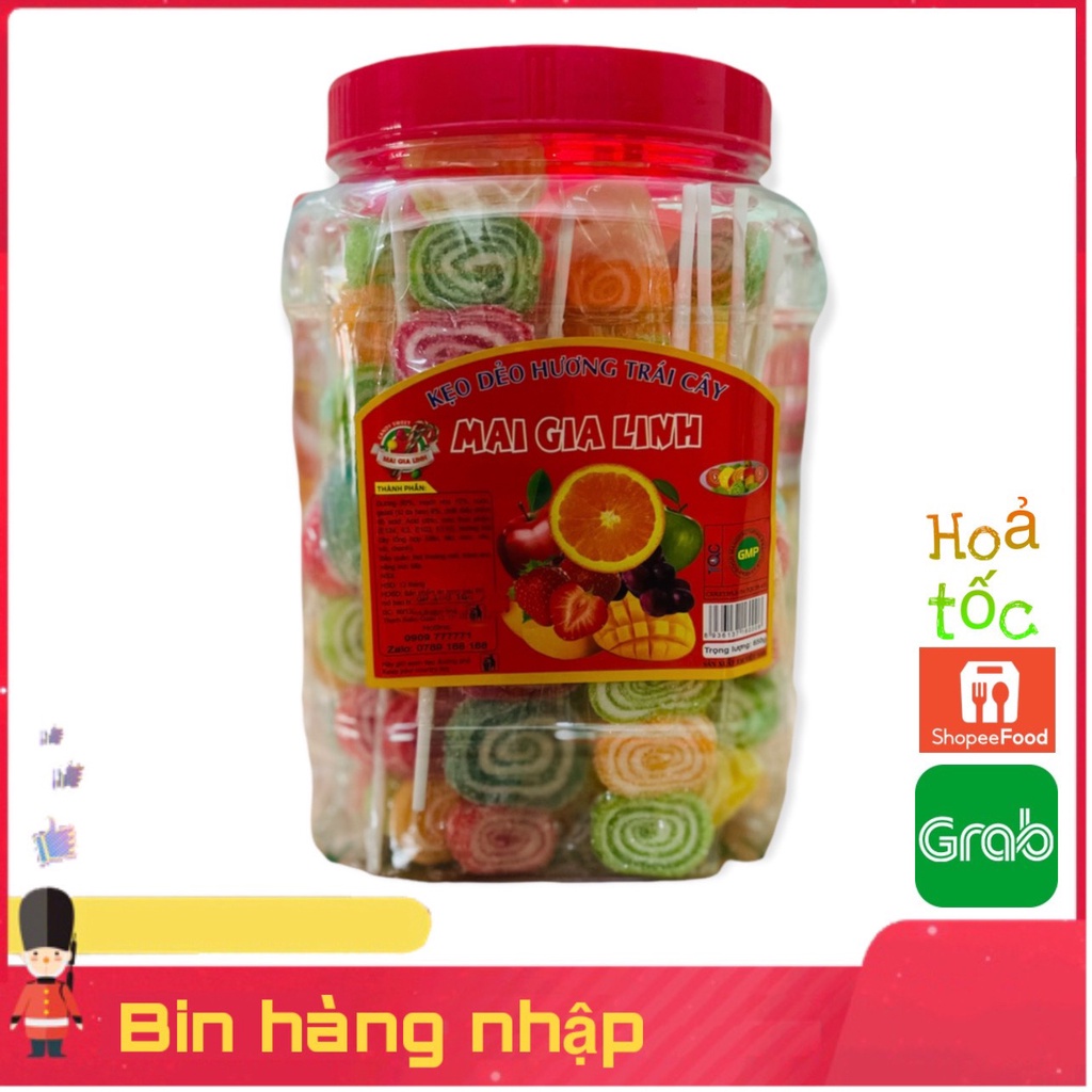 kẹo dẻo xiên que trái cây 120 viên