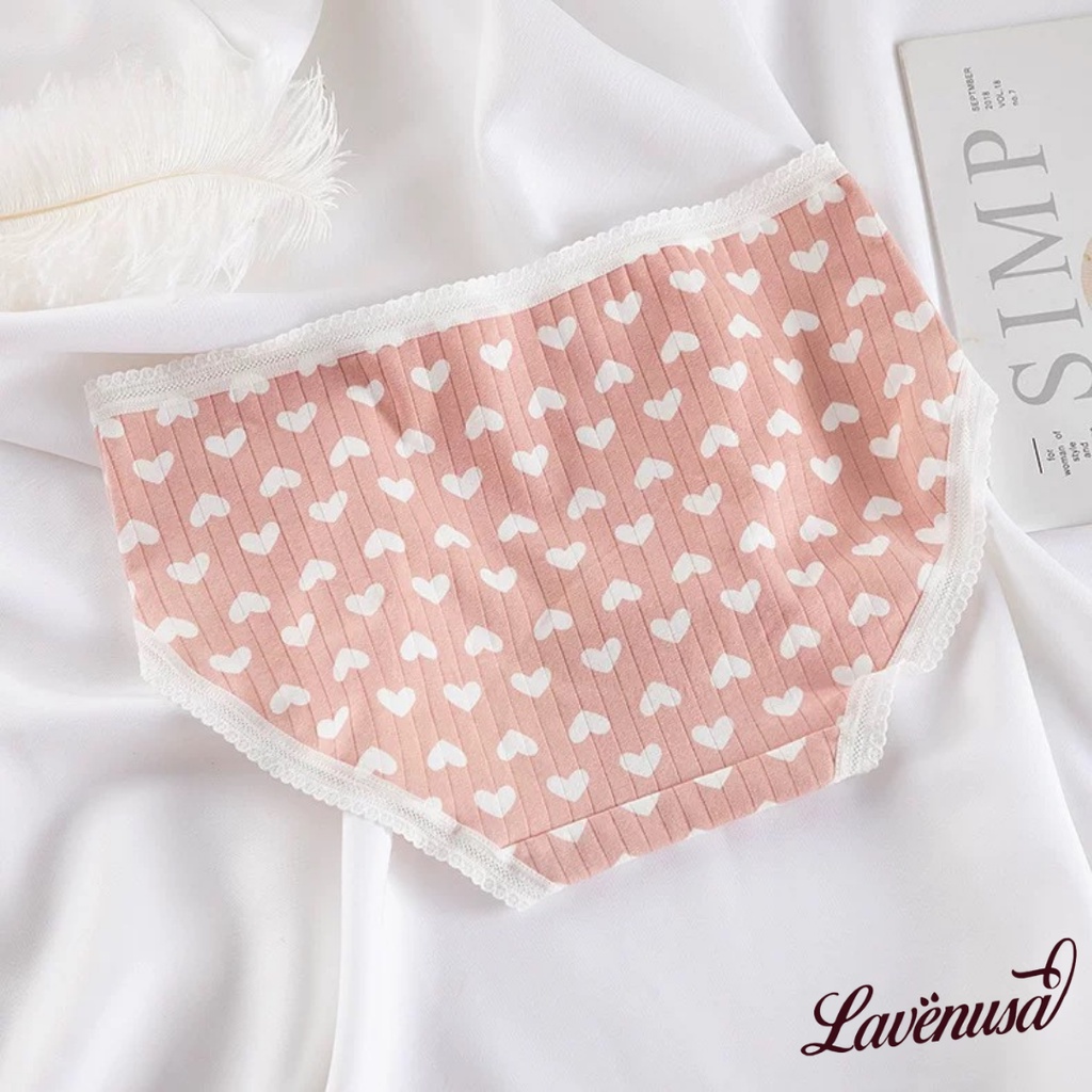 Quần lót nữ Cotton cao cấp cute dễ thương thoáng khí mềm mại LAVENUSA QL28