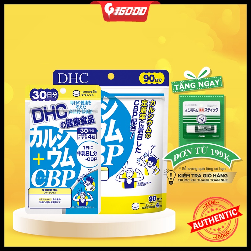 Viên uống Bổ sung Canxi DHC Calcium + CBP Nhật Bản