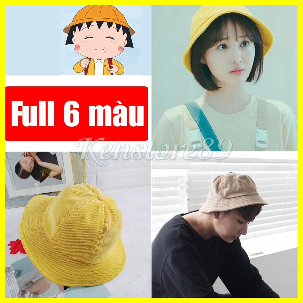 [Xả hàng] Nón Mũ Maruko Rộng Vành - Bucket Hat Nam Nữ