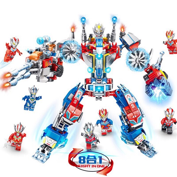 Hộp đồ chơi lắp ráp ghép hình ráp hình ráp xe siêu nhân, ro bot cao cấp dành cho bé, đồ chơi thông minh 2020