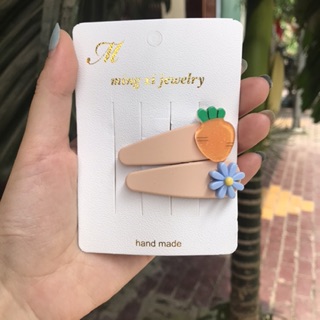 Set 2 kẹp tóc hoa quả cho bé yêu