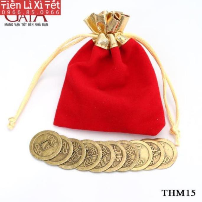 [SIÊU SALE] Đồng xu ngũ đế, đồng xu phong thuỷ bỏ bóp ví - Vật phẩm chiêu tài may mắn