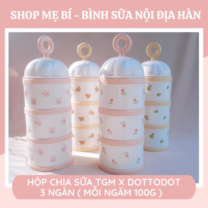 Hộp chia sữa 3 ngăn TGM x Dottodot