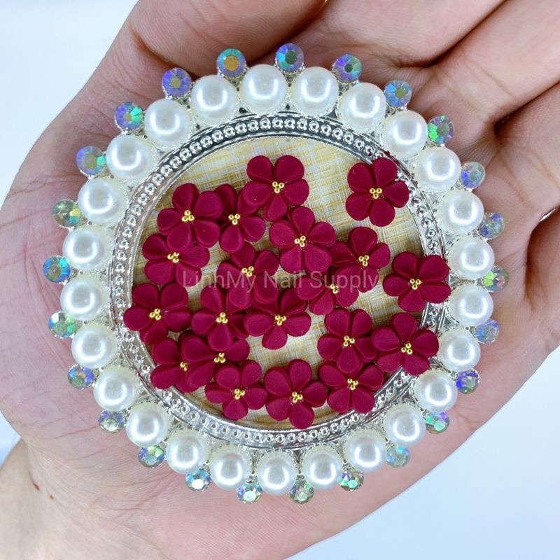 Hoa Bột Nail - Hoa Mai 3D Bột Mỹ Dùng Gắn Móng Giả Và Cả Móng Thật