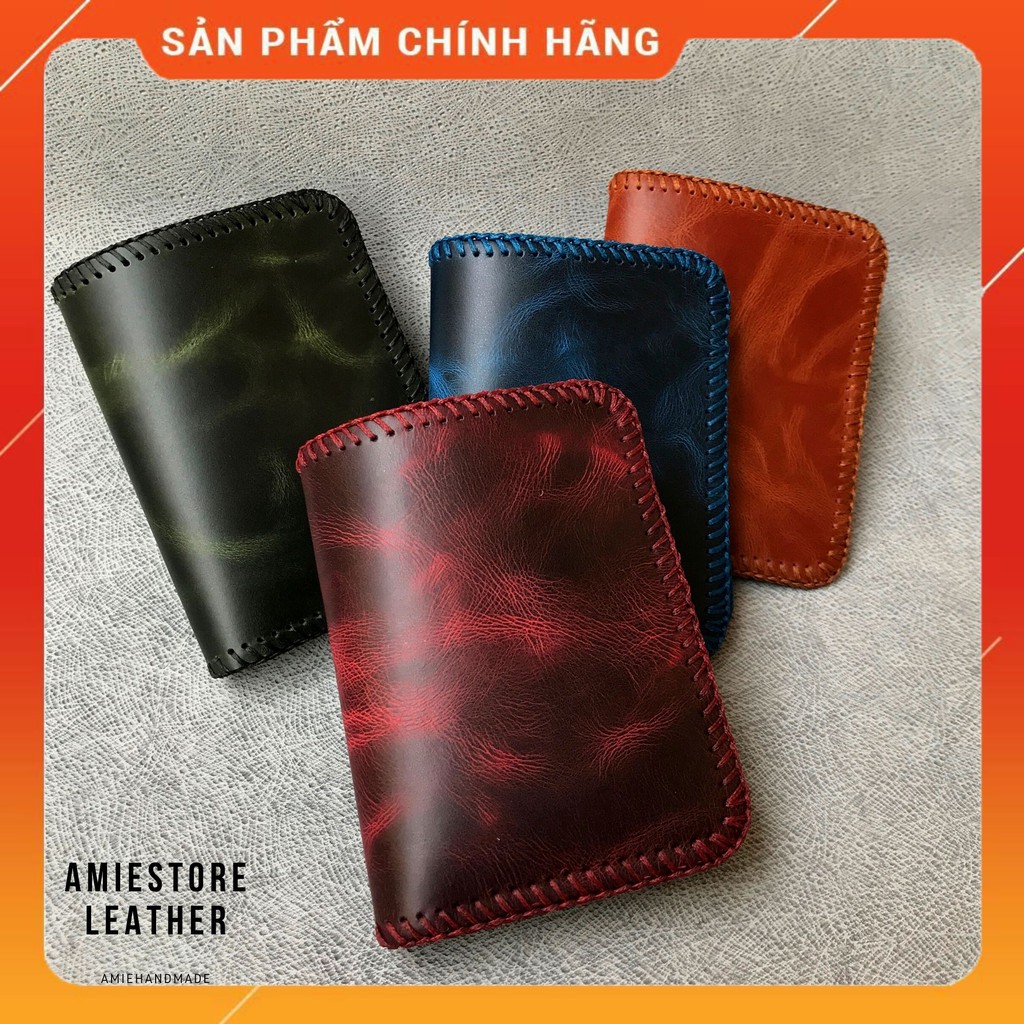 [ Rẻ Nhất ] Ví Da Bò Thật - Ví Da Handmade - Amiestore Leather