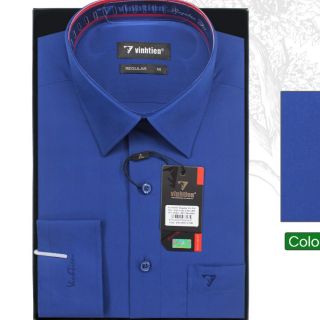 [Deal Hot] Sơ mi Vĩnh Tiến Dài tay dáng Xuông đuôi bằng