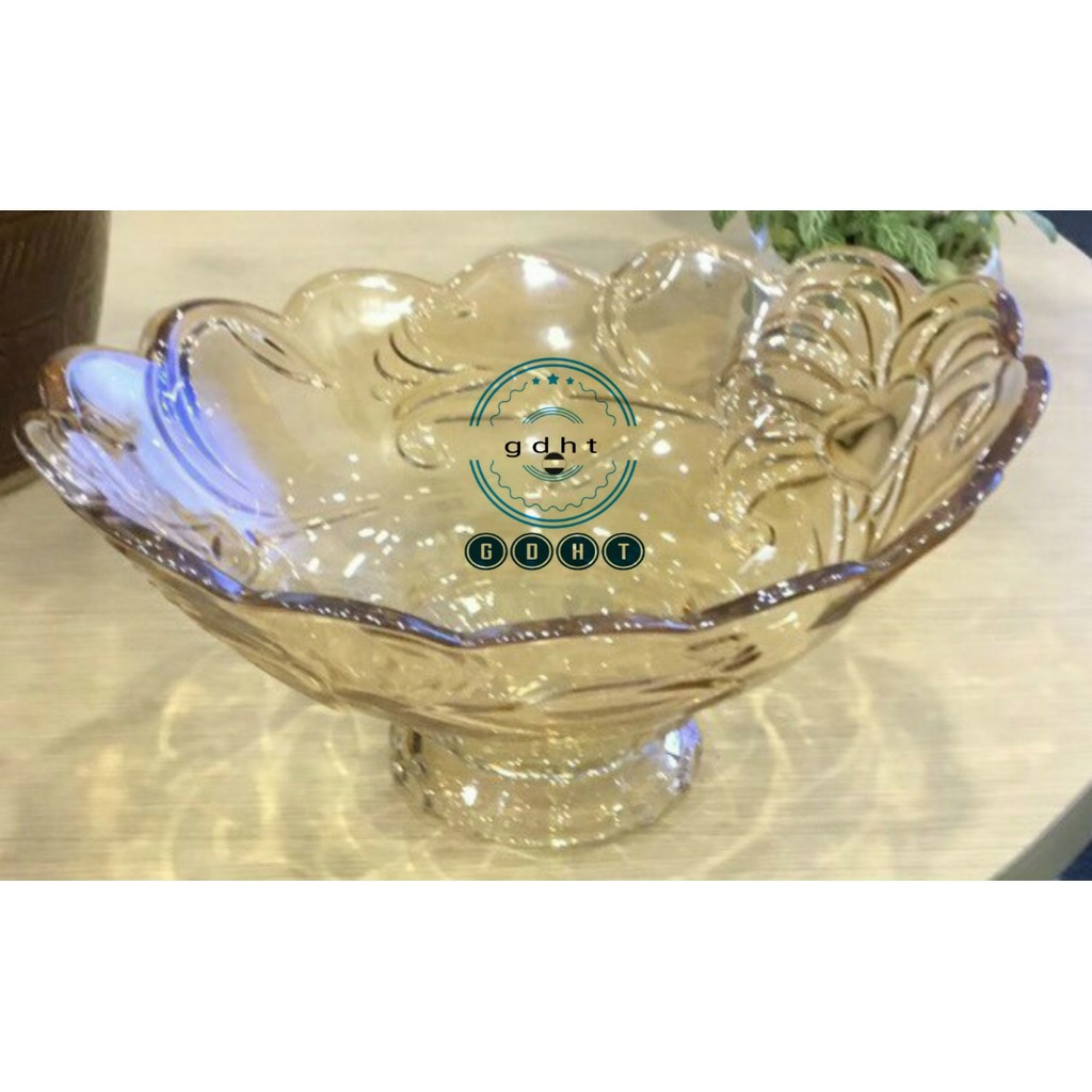 Đĩa thủy tinh chân bồng 32cm- MÂM BỒNG