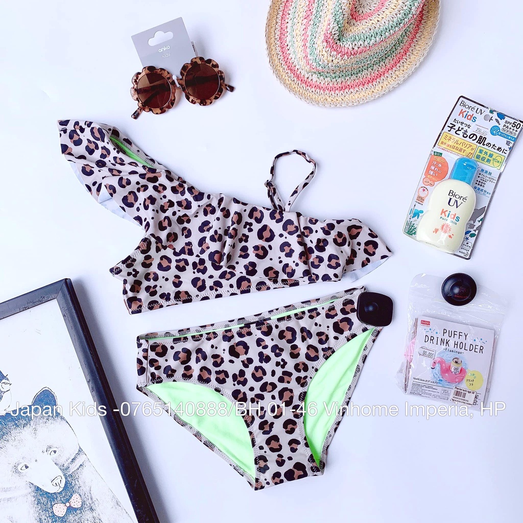 Bikini 2 mảnh da beo sz 8-14y+