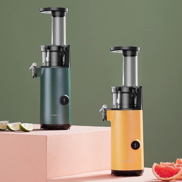 MÁY ÉP CHẬM TRÁI CÂY HOA QUẢ MOKKOM NỘI ĐỊA TRUNG NHỎ GỌN ÉP KIỆT BÃ THÁO LẮP DỄ DÀNG {BẢO HÀNH 06 THÁNG]