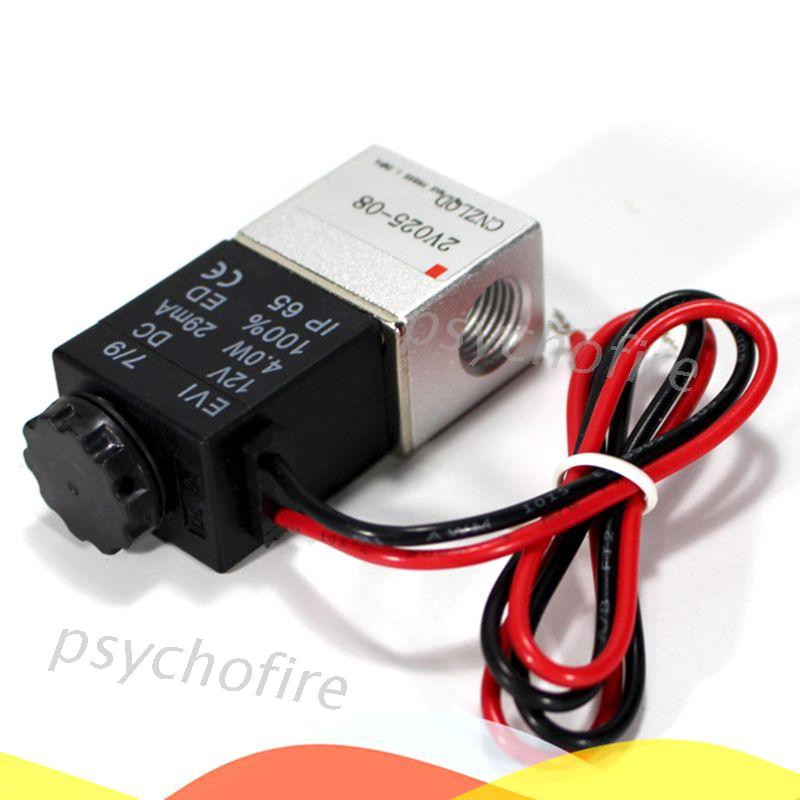 Pcf * 2V025-08 Van khí nén khí 1 / 4  "Van điện từ DC12V / DC24V / AC2