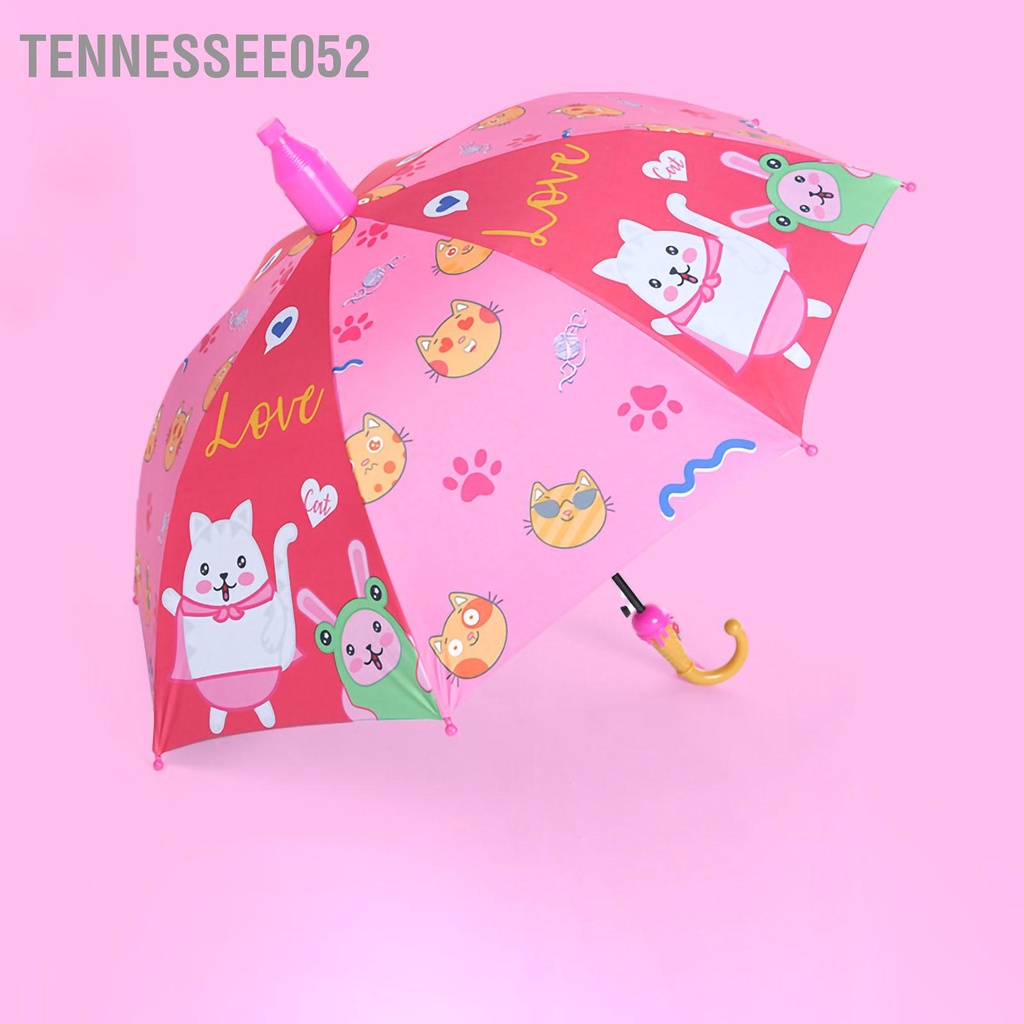 Tennessee052 Ô tay cầm hoạt hình dài Hoàn toàn tự động Mẫu dễ thương Sử dụng kép dù trẻ em cho mẫu giáo