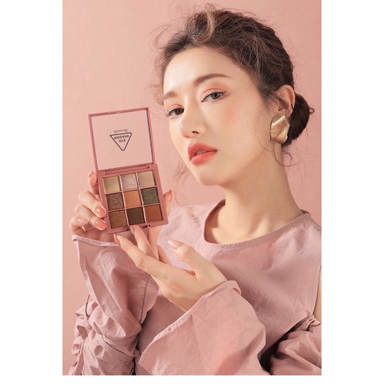 Bảng Phấn Mắt 9 Ô VUÔNG NUDE 3048 LAMEILA Nhũ Mắt eye shadows đủ tông kim tuyến lì lâu trôi mềm mịn chuẩn màu MÙI STORE