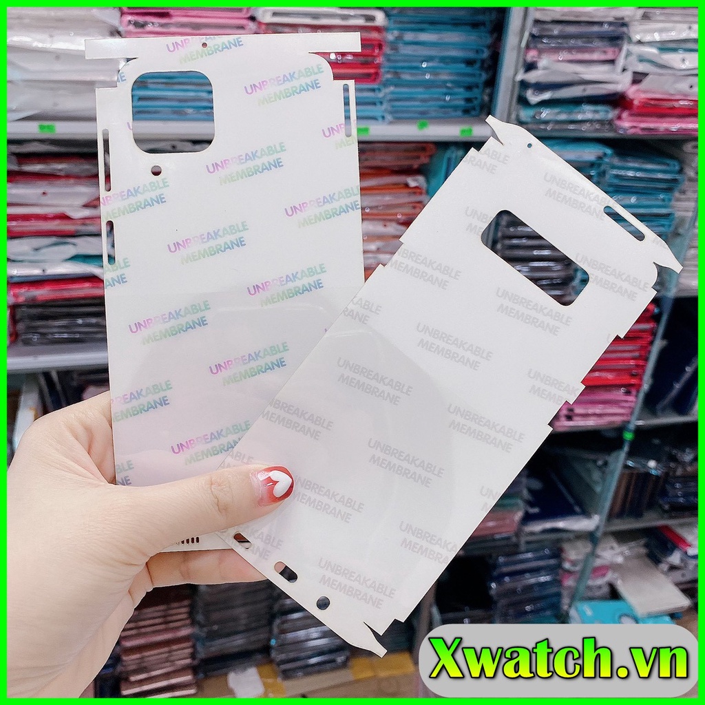 Miếng Dán PPF Full Lưng Viền Xiaomi K40 Gaming K40 pro Poco x3 Poco x3 pro Mi 10t pro Redmi 10A K20 Pro Note 7 7 pro ...